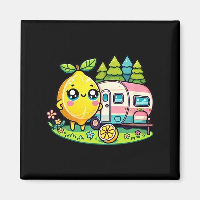 Aimant Camping Lemon  (Devant)