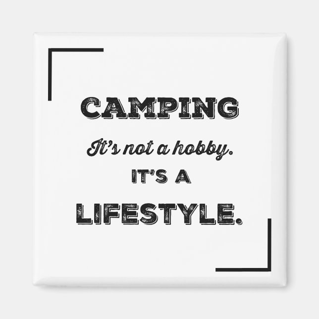 Aimant Camping Lifestyle (Devant)