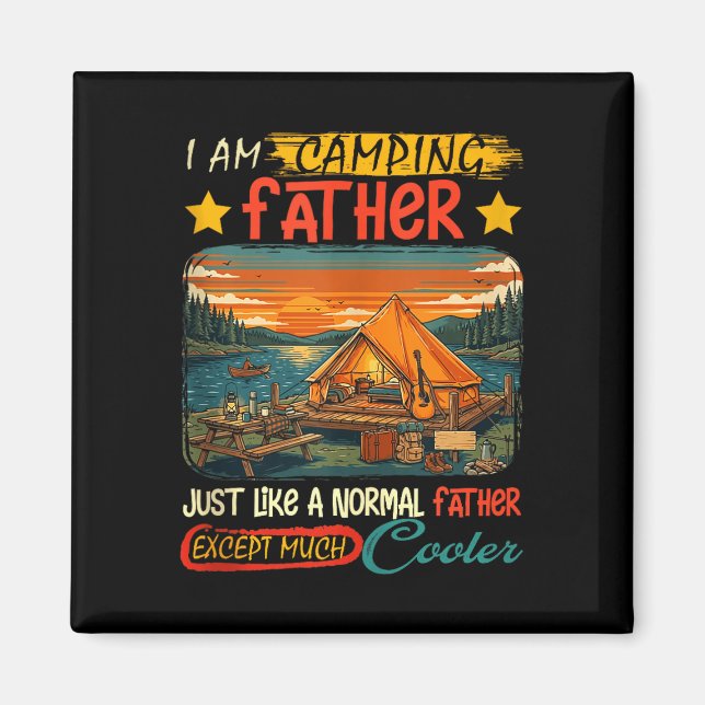 Aimant Camping père définition beaucoup plus cool fête de (Devant)