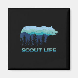 Aimant Camping Scoutisme extérieur Randonnée vie scout