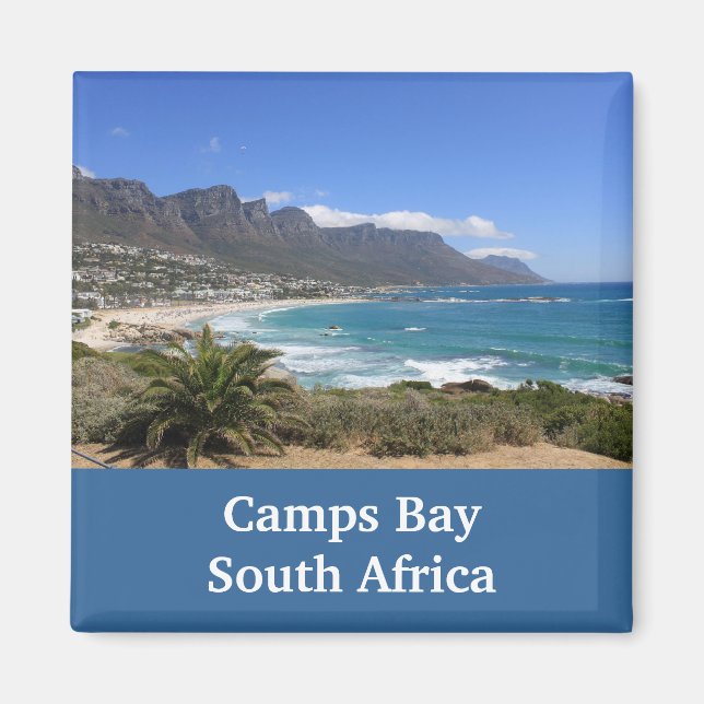 Aimant Camps Bay Beach, Afrique du Sud (Devant)