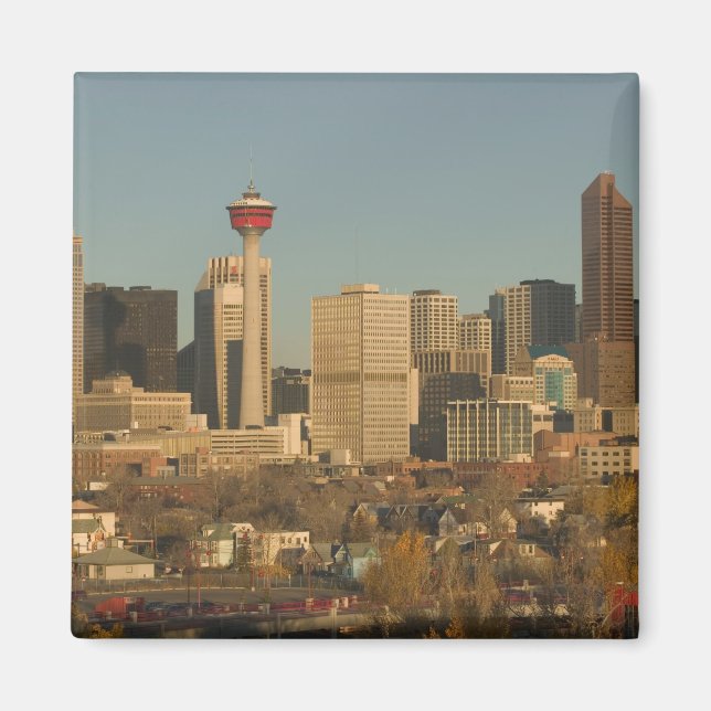 Aimant Canada, Alberta, Calgary : Skyline de la ville à p (Devant)
