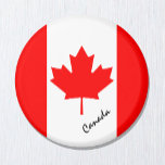 Aimant Canada Magnet, voyages / sports, drapeau canadien<br><div class="desc">Aimants frigo : Aimant frigo drapeau canadien & Canada - J'aime mon pays,  voyage,  cadeaux de vacances,  patriotes / fans sportifs</div>