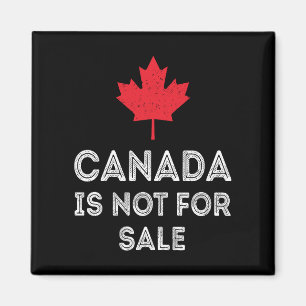 Aimant Canada non à vendre - Fière et patriotique