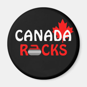 Aimant Canada Rocks - Curling