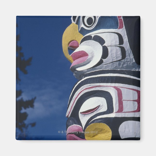 Aimant Canada, Vancouver, Stanley Park, totem pole, (Devant)