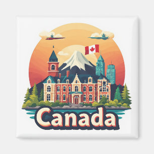 Aimant 🧲 Canada Voyage Souvenir de Vacances Mémoire Cade