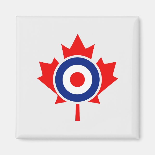 Aimant Canadian Maple Leaf Roundel Mod Badge (Devant)