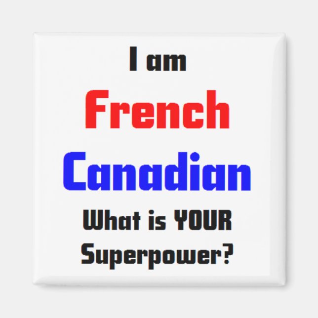 Aimant canadien français (Devant)