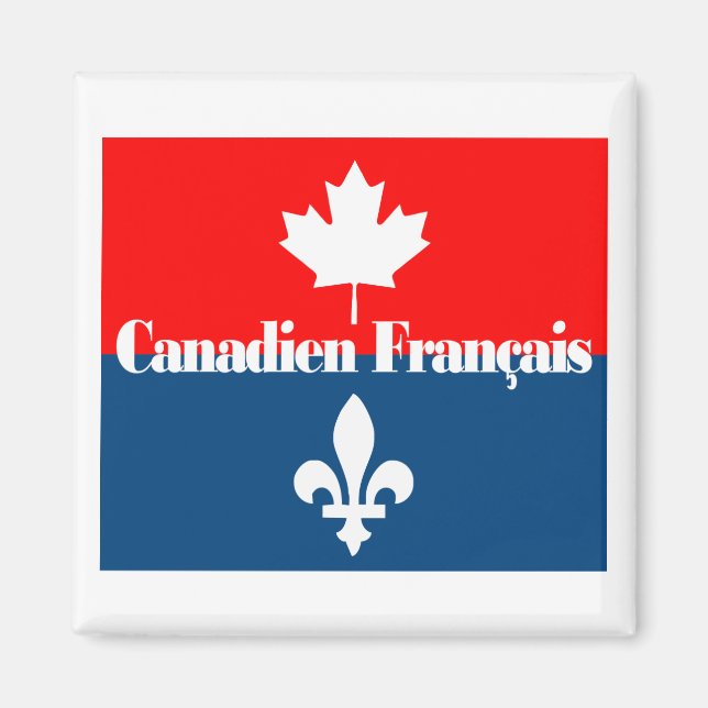 Aimant Canadien Français 2 (Devant)