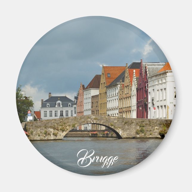 Aimant Canal à Bruges, Belgique (Devant)