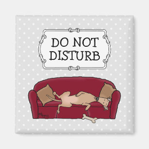 Aimant Canapé Greyhound (fawn) Chien Lazy Dormir Drôle