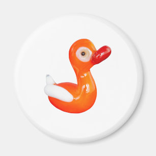 Aimant Canard baby shower orange