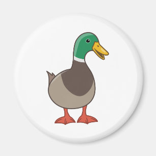 Aimant Canard colvert de dessin animé mignon