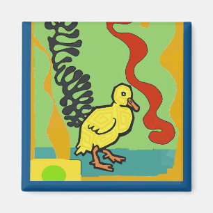 Aimant Canard, DUCKY Abstrait, ajouter du texte