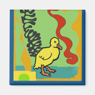 Aimant Canard, DUCKY Abstrait, ajouter du texte