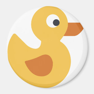 Aimant canard en caoutchouc