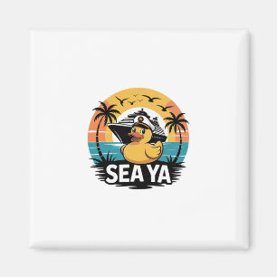 Aimant Canard en caoutchouc Sea Ya Croisière Vacances Fam