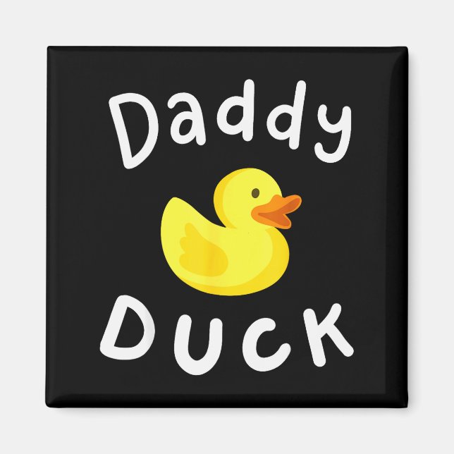 Aimant Canard Papa Anniversaire Canard en Caoutchouc Amou (Devant)