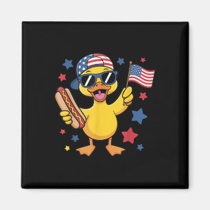 Aimant Canard patriotique drôle Drapeau Usa 4 juillet Hot