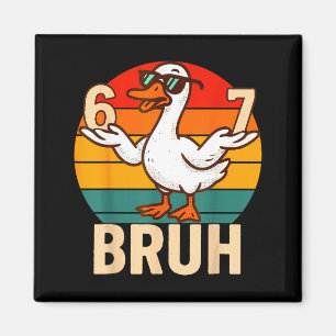 Aimant Canard Rétro Drôle Bruh 6 7 Mème Enfants Adolescen