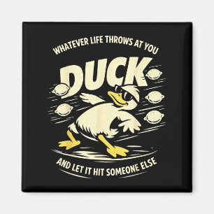 Aimant Canards drôles citrons graphique hommes femmes enf