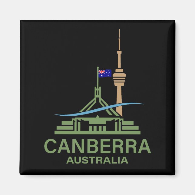 Aimant Canberra Australie (Devant)