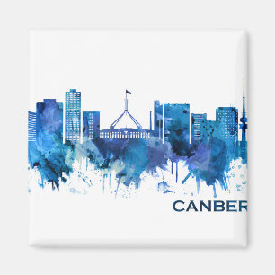 Aimant Canberra Australie Skyline Blue
