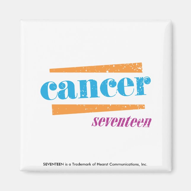 Aimant Cancer Aqua (Devant)