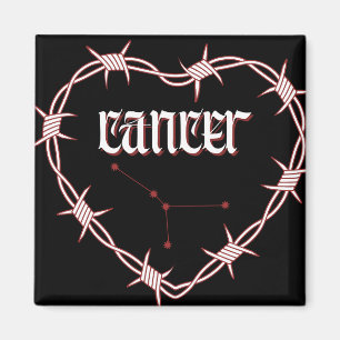 Aimant Cancer Constellation Caoutchouc esthétique gothiqu