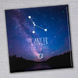 Aimant Cancer | Constellation Zodiaque personnalisée<br><div class="desc">Notre aimant de signe de naissance Cancer est parfait pour toute personne inspirée par l'astrologie et la mysticisme de l'âge nouveau. Avec un beau ciel étoilé foncé en arrière-plan, la constellation du Cancer est au-dessus du texte et du symbole du zodiaque. Le texte de l'horoscope peut être facilement personnalisé et...</div>