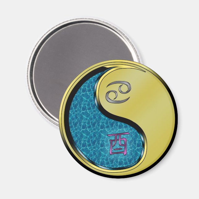 Aimant Cancer & Coq de Métal (Recto/Verso)