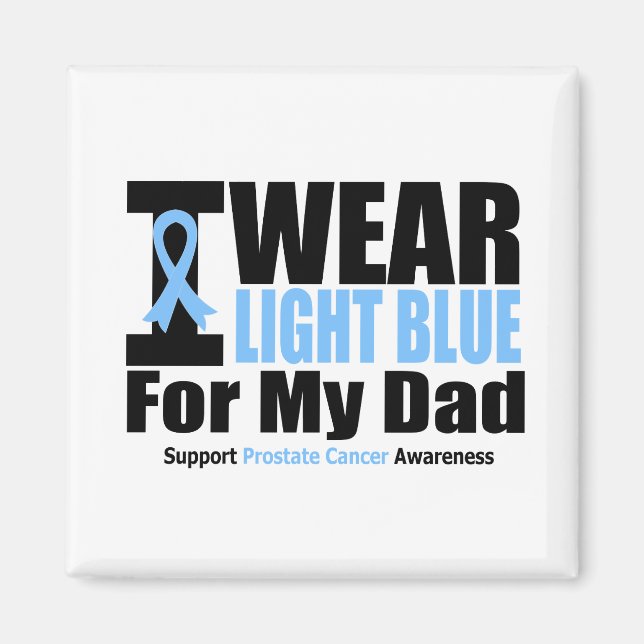 Aimant Cancer De La Prostate Je Porte Du Bleu Léger Pour  (Devant)