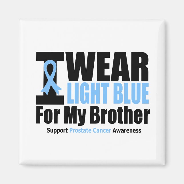 Aimant Cancer De La Prostate Je Porte Du Bleu Léger Pour  (Devant)