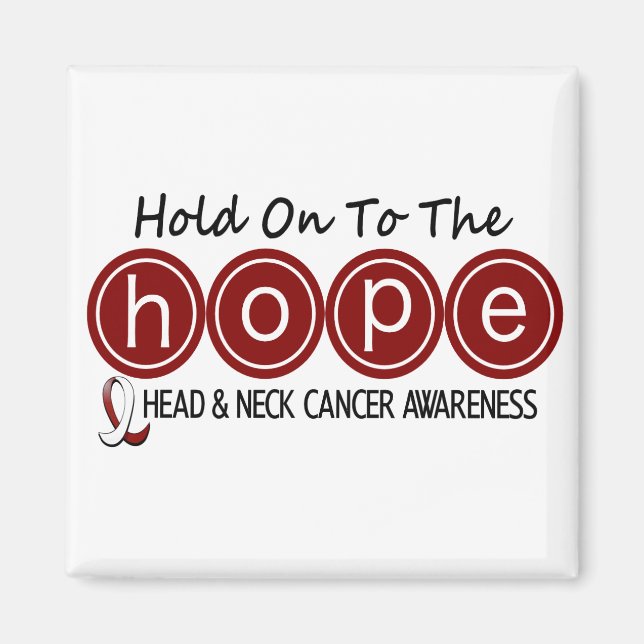 Aimant Cancer de la tête et du cou HOPE 6 (Devant)