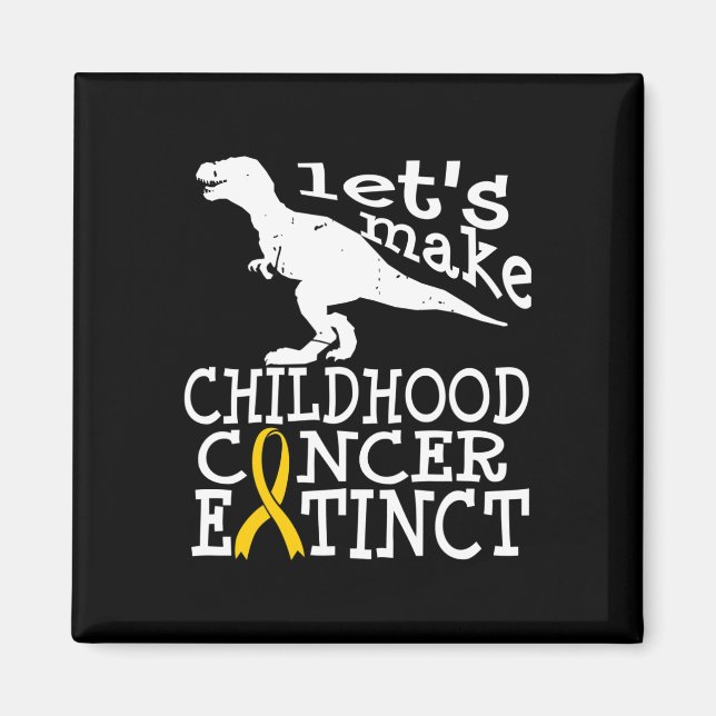 Aimant Cancer de l'enfant Sensibilisation DIPG Extinction (Devant)
