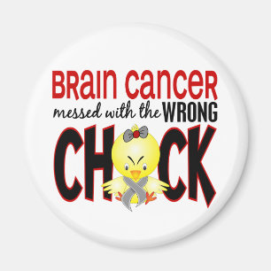 Aimant Cancer du cerveau sali avec le poussin faux
