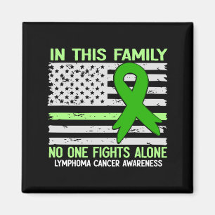 Aimant Cancer du lymphome féminin Drapeau États-Unis Canc