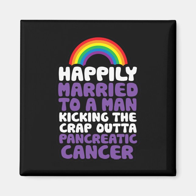 Aimant Cancer du pancréas Gay Husbynd Support Citation Pr (Devant)