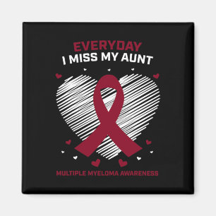 Aimant Cancer du sang en mémoire de ma tante Myélome mult