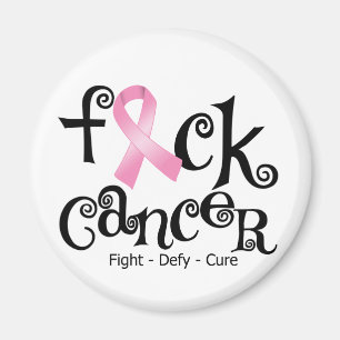 Aimant Cancer du sein de F*CK (ruban rose)