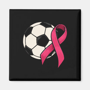 Aimant Cancer du sein Éveil Football Byll Ruban Rose