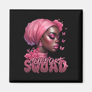 Aimant Cancer du sein Femme noire Soutien de la chemise S