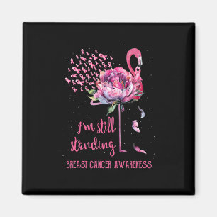 Aimant Cancer du sein Je suis toujours debout Flamant ros