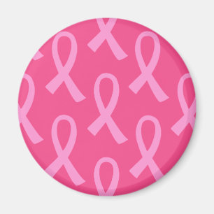 Aimant Cancer du sein Motif de ruban rose