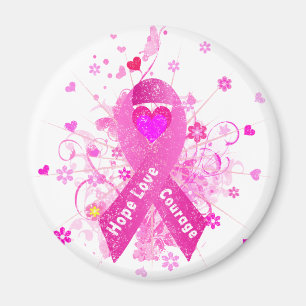 Aimant Cancer du sein Ruban rose