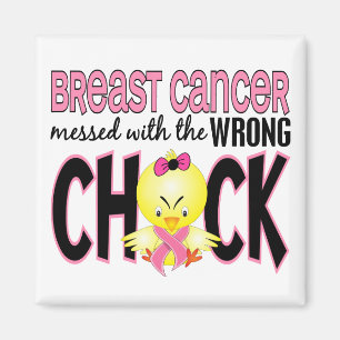 Aimant Cancer du sein sali avec le poussin faux