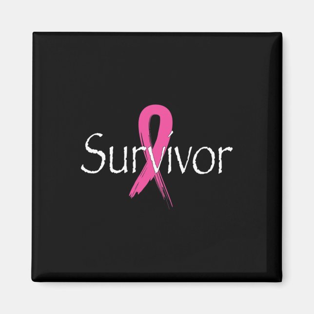 Aimant Cancer du sein Survivant Mois de sensibilisation a (Devant)