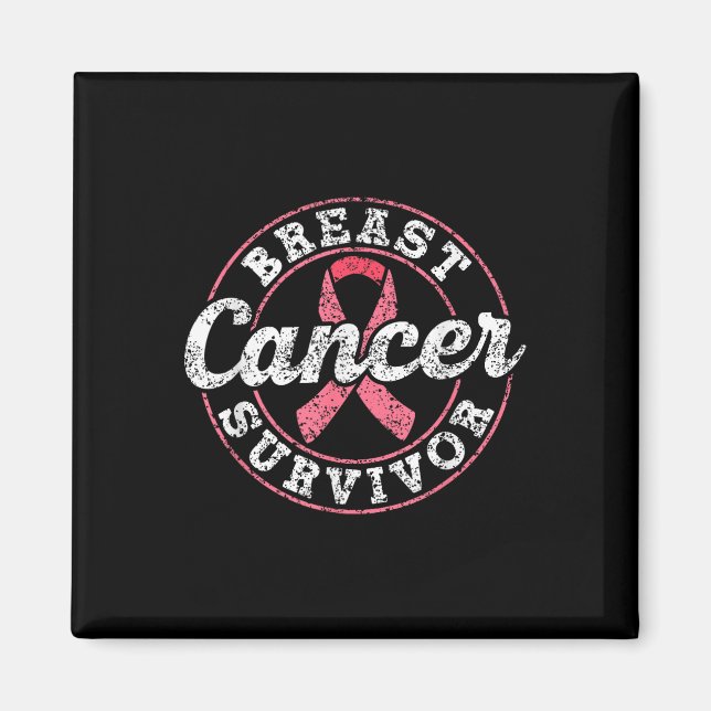 Aimant Cancer du sein Survivant Pink Awareness Combight B (Devant)