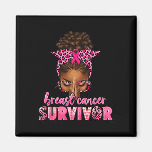 Aimant Cancer du sein Survivante Black Women Afro African